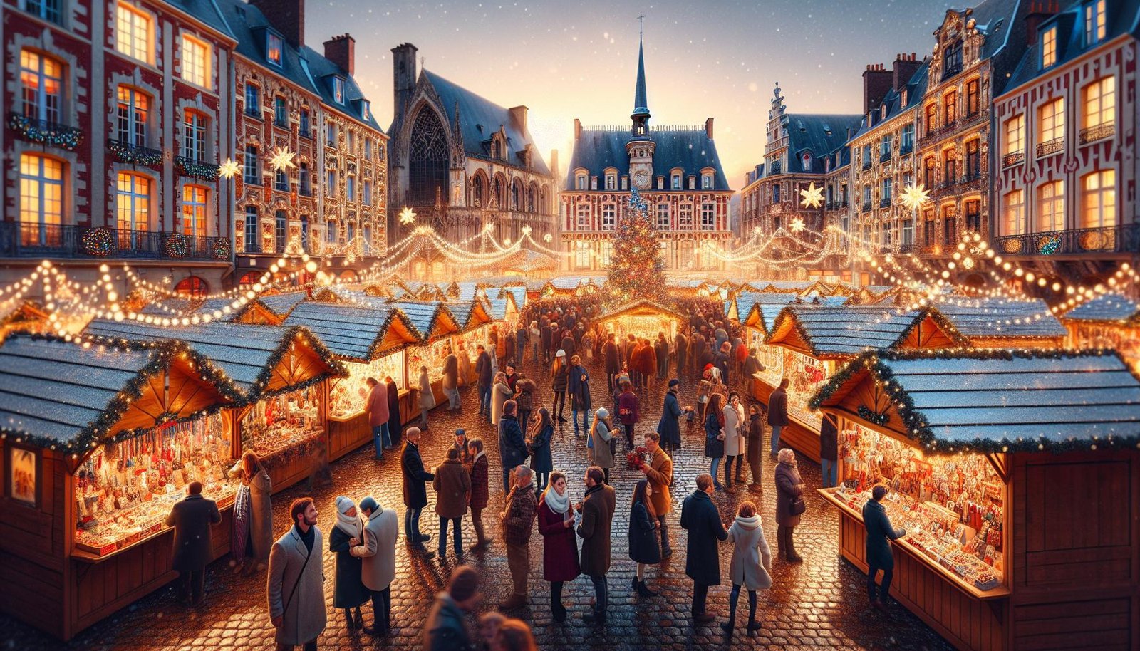 Plongée féerique au cœur du marché de Noël de Lille, France